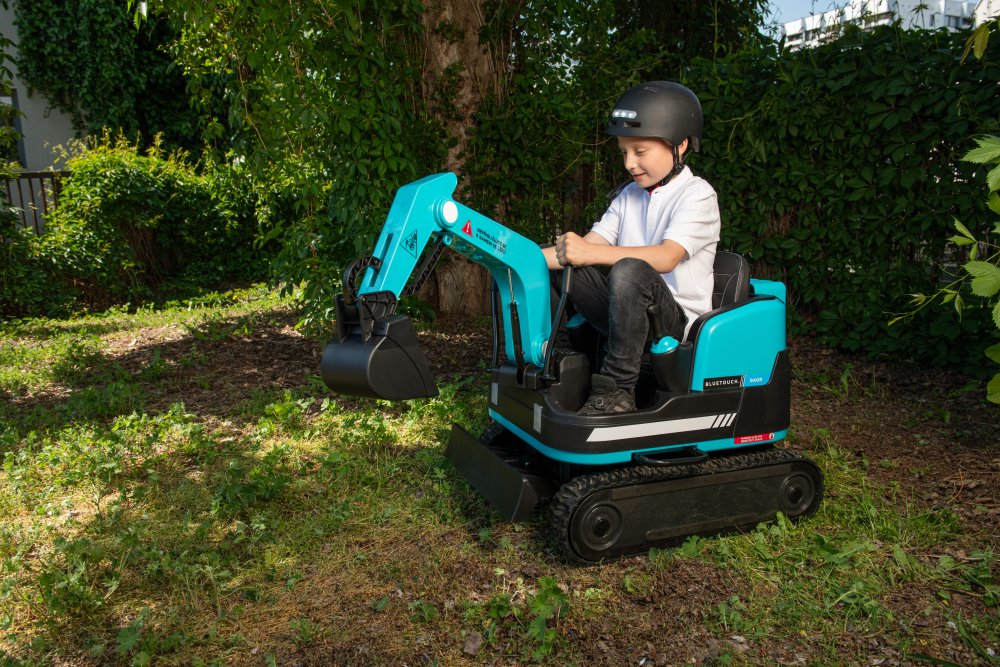 Dětský elektrický bagr BLUETOUCH - modrý