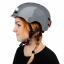 BLUETOUCH Safety Helmet with LED – Grey, Glossy - Size: S