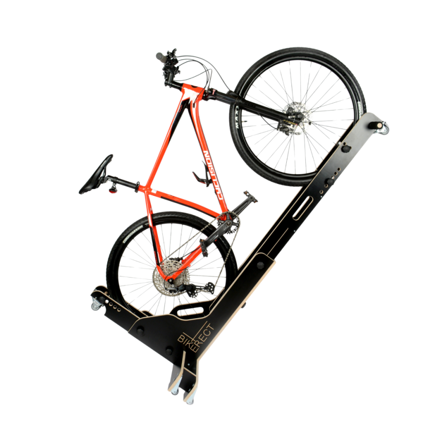 Bikerect - stojan/věšák na kolo z březové překližky - Barva: tabulově černá