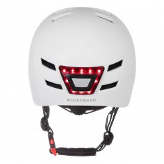 Bezpečnostná helma BLUETOUCH biela s LED - M