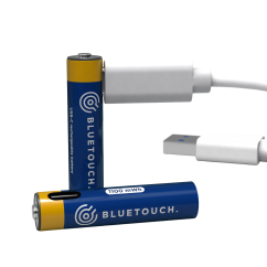 USB-C újratölthető elemek BLUETOUCH; AAA típus