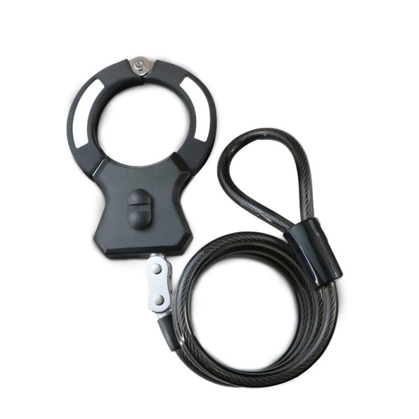 Bezpečnostný zámok s otočným klepetom BLUETOUCH - priemer lana 15 mm, dĺžka 120 cm