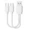 2-in-1 charging cable for USB-C batteries BLUETOUCH