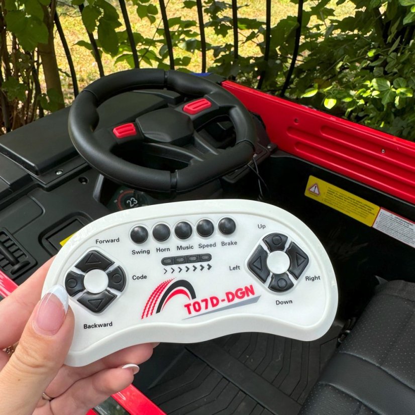 Children's electric fire truck with sprayer BLUETOUCH