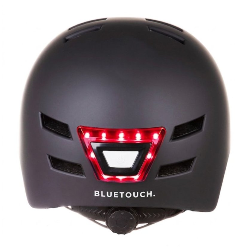 Bezpečnostná prilba s LED BLUETOUCH – čierna, matná