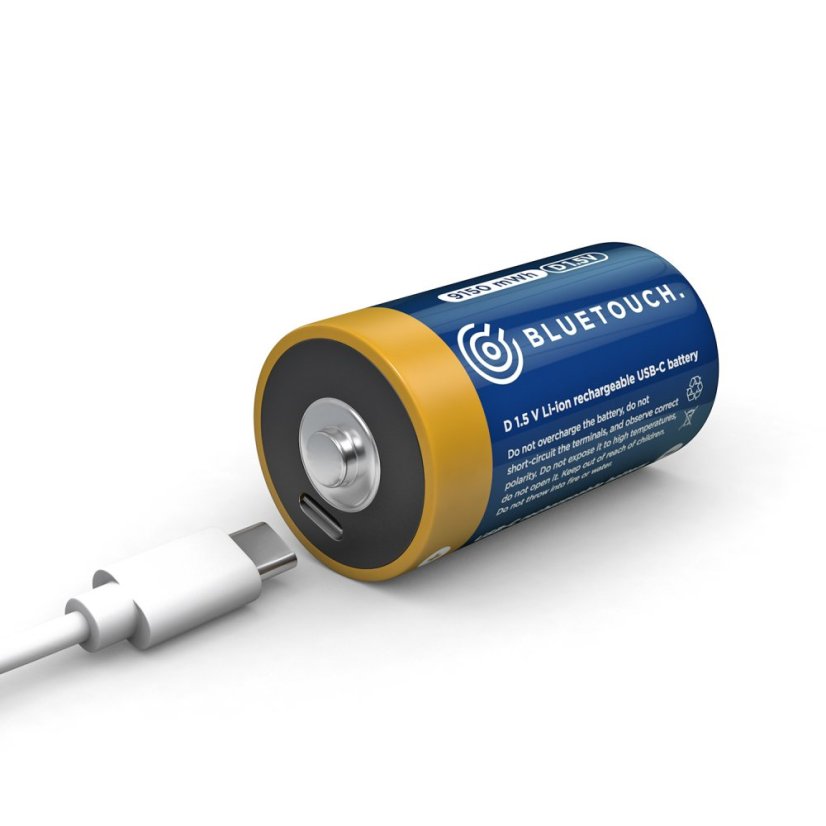 USB-C nabíjecí baterie BLUETOUCH - typ D, 9150 mWh, 1 ks v balení