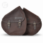 RUFFIAN Saddle bag made of waxed canvas - brown, right side