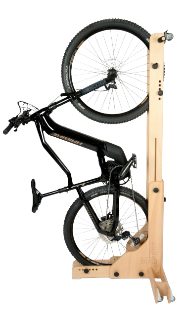 Bikerect - stojan/věšák na kolo z březové překližky - Barva: Hnědá
