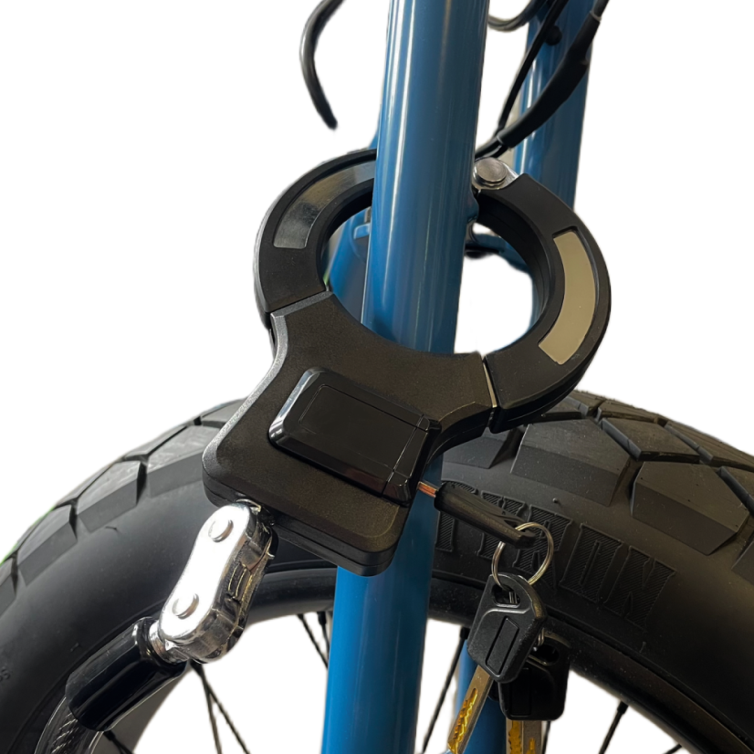 Bezpečnostní zámek s otočným klepetem BLUETOUCH - průměr lana 15 mm, délka 120 cm