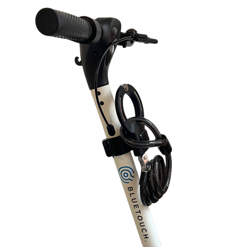 Bezpečnostní zámek s otočným klepetem BLUETOUCH - průměr lana 15 mm, délka 120 cm