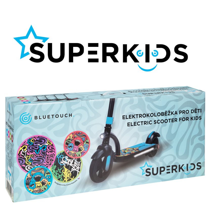 Elektrokolobežka BT SUPERKIDS blue - použitá
