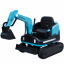 Children's electric excavator BLUETOUCH - blue