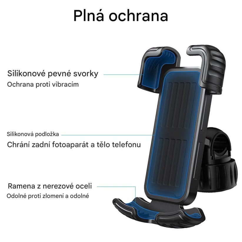 Držiak na mobilný telefón 360 ° pre elektrokolobežky BLUETOUCH - odolný