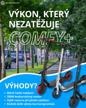 Srovnání COMFY vs. COMFY+ od Bluetouch: Jak vybrat ideální elektrokoloběžku na léto?