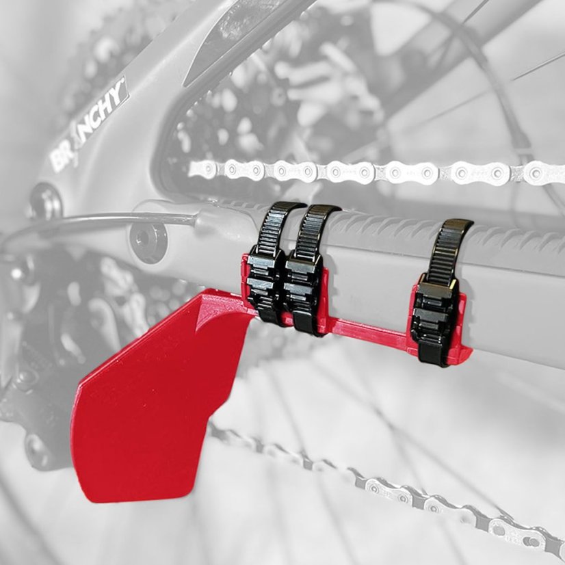 Ochranný kryt prehadzovačky Branchy protection - červená