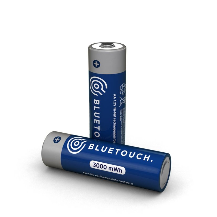 Classic BLUETOUCH rechargeable batteries - type AA, 3000 mWh, 2 pcs in pack