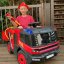 Children's electric fire truck with sprayer BLUETOUCH