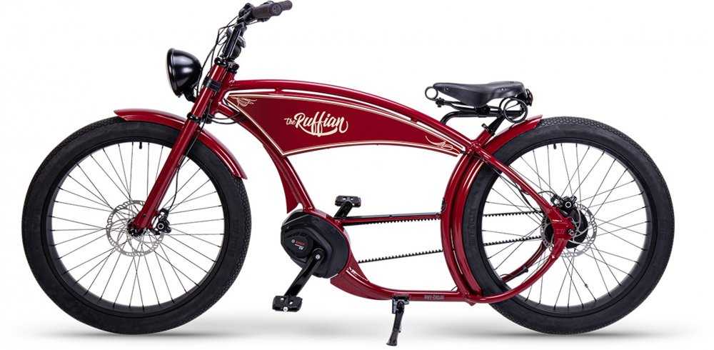 E BIKE THE RUFFIAN Indian Red 500 Wh BLUETOUCH