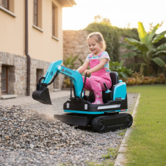 Dětský elektrický bagr BLUETOUCH - modrý