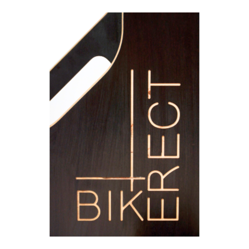 Bikerect – kerékpártartó/akasztó nyír vagy bükk rétegelt lemezből - Szín: Nyír rétegelt lemezből; sötétbarna, hatszög