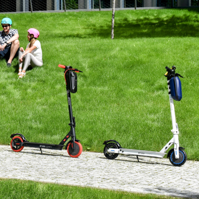 Electric Scooter BLUETOUCH BT250 COMFY; white-blue