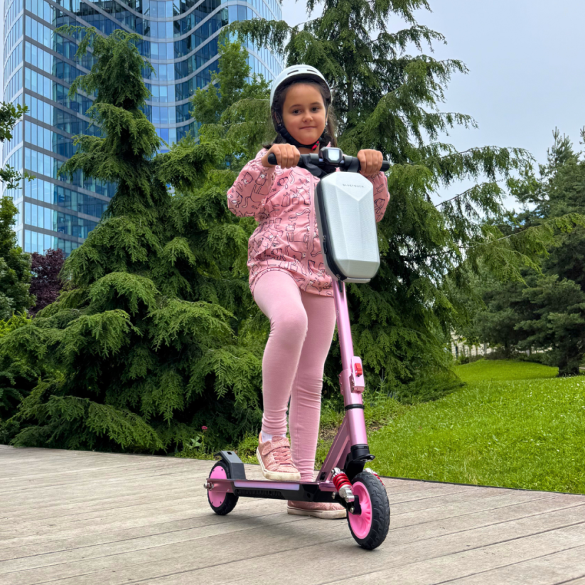 Dětská elektrokoloběžka BT JUNIOR - růžová