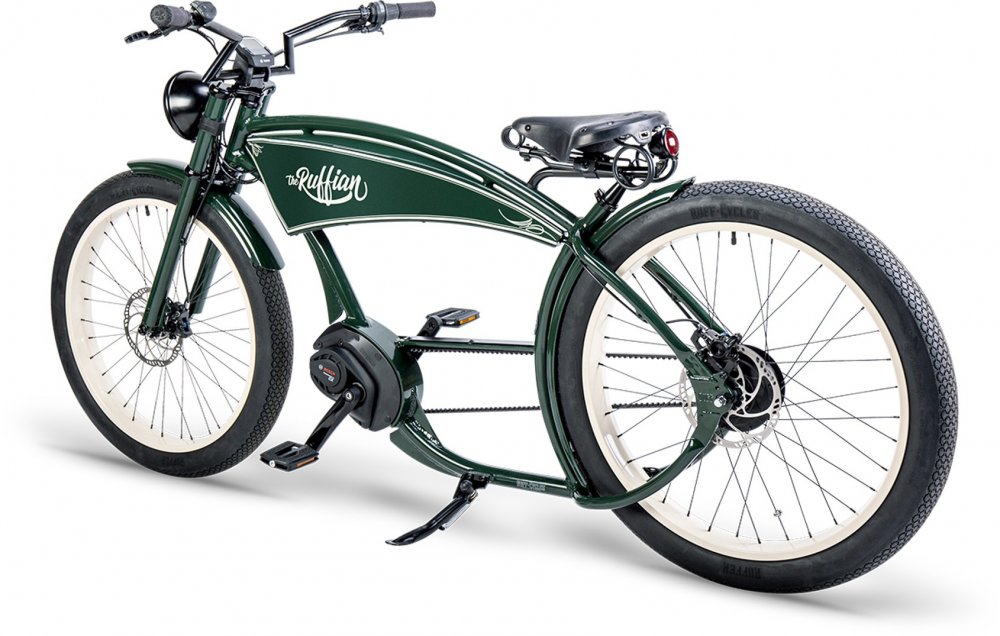 E BIKE THE RUFFIAN Vintage Green 500 Wh BLUETOUCH