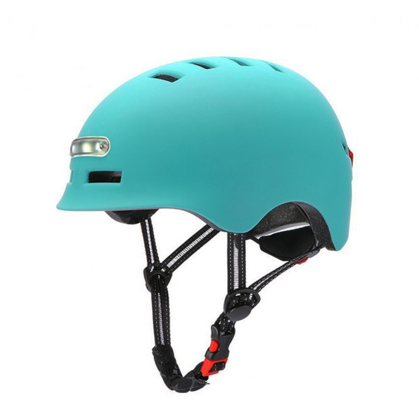 Bezpečnostná helma BLUETOUCH modra s LED - Veľkosť: S/M