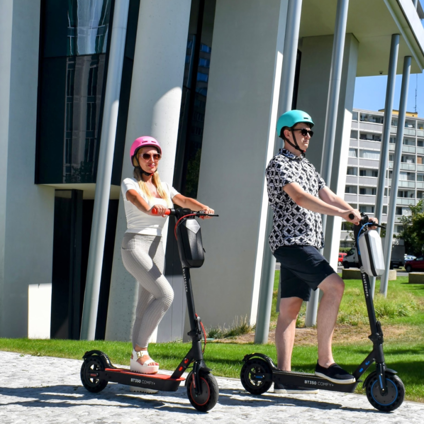 Elektromos roller BLUETOUCH BT350 COMFY+; fekete-piros