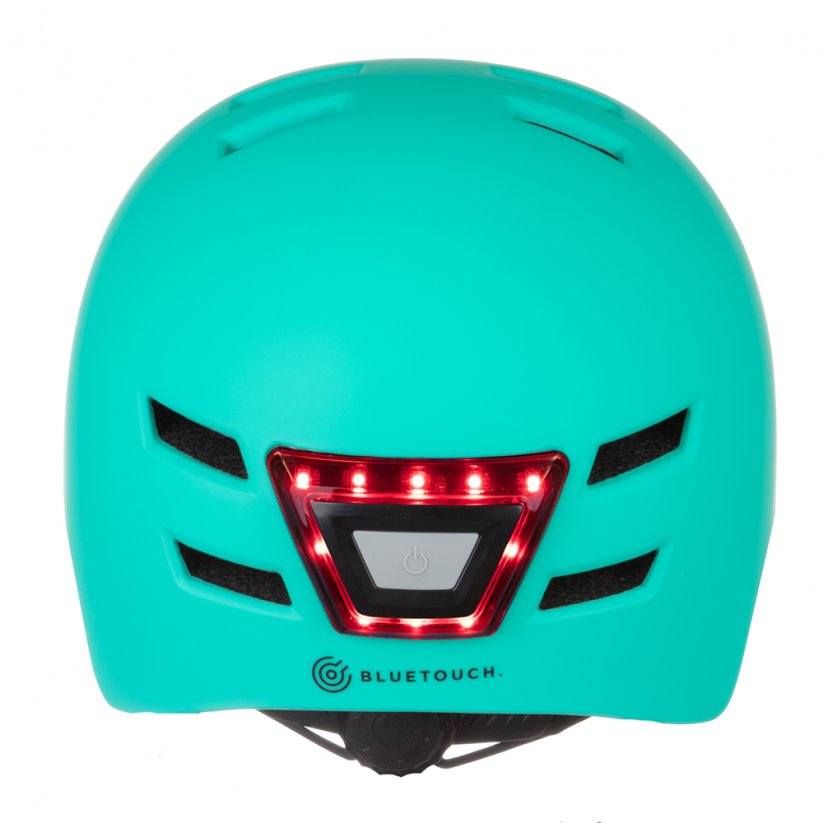 Bezpečnostní helma BLUETOUCH modrá s LED - Velikost: M/L