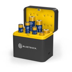 USB-C AA/AAA tölthető akkumulátor töltő – 8 db Bluetouch tölthető akkumulátorral (4× AA és 4× AAA)