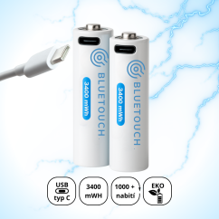 Nabíjecí baterie BLUETOUCH USB-C AA