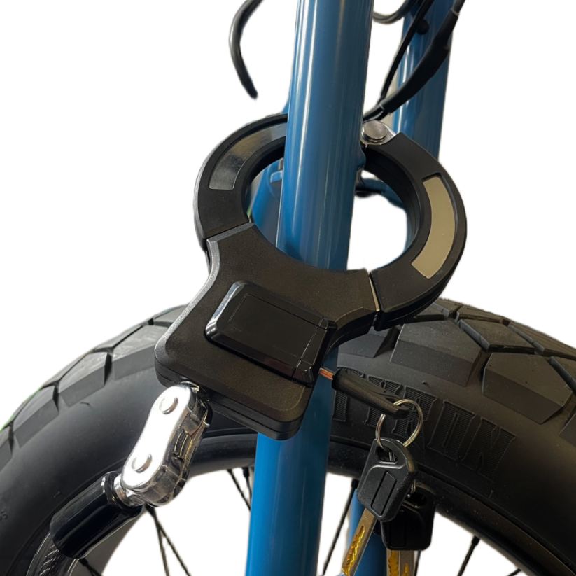 Bezpečnostný zámok s otočným klepetom BLUETOUCH - priemer lana 15 mm, dĺžka 120 cm