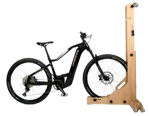 Bikerect - stojan/věšák na kolo z březové překližky - Barva: Hnědá