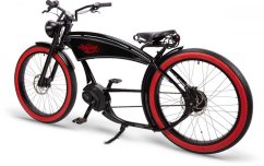 E-BIKE THE RUFFIAN Black/Red Wall 500 Wh