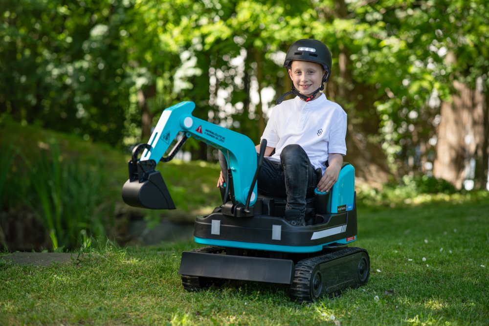 Dětský elektrický bagr BLUETOUCH - modrý